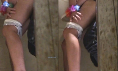 Spying on a young couple in the ladies' room of a hotel, I knew I was in for a treat.