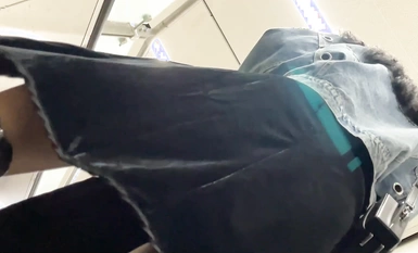 The god tailed the beautiful girl to secretly shoot the beautiful girl under the skirt scenery The best open fork cheongsam beauty harassment goods vacuum out of the street through the heart cool CD white dress lady's lace underwear and panties