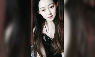 Pure Desire Ceiling! A top notch beauty queen! Pretty glasses, super sweet, pale skin, halter dress, crystal dildo in her pussy!