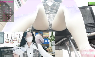 極品主播@Stormy_office 塞著跳蛋辦公室直播 第二彈1 (1)