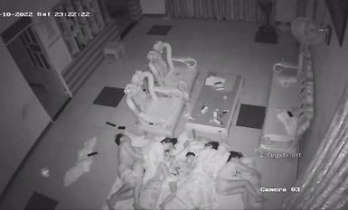 2023 Newest Hacker Hacking Home Camera Sneak Peek Pop Collection Little Brother Standing Without Condom Screwing Daughter-In-Law's Pussy Cum Runs All Over The Place (2)