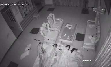 2023 Newest Hacker Hacking Home Camera Sneak Peek Pop Collection Little Brother Standing Without Condom Screwing Daughter-In-Law's Pussy Cum Runs All Over The Place (2)