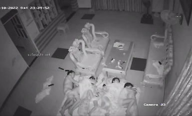 2023 Newest Hacker Hacking Home Camera Sneak Peek Pop Collection Little Brother Standing Without Condom Screwing Daughter-In-Law's Pussy Cum Runs All Over The Place (2)