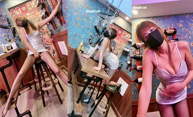 Youthful and invincible, slender, extremely long legs, temperament goddess girl [Ding Ding sister] private shoot ~ strip nude dance temptation, harassment call self-touch eat cock on top (6)