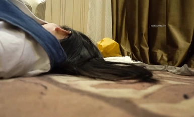 August latest fan play shock welfare private room price 170 yuan MJ duo fan play yunnan 90 pure girl Yue X Ru bundled upside down pumping all kinds of orientation angle shot close-up 2 (1)