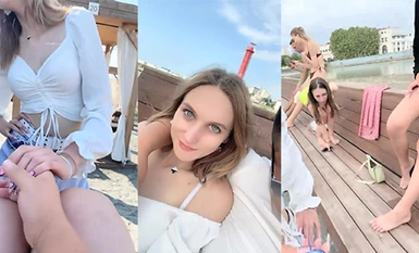 人氣大神，專業操老外，【戶外挑戰者】，土豪玩洋妞，沙灘別墅，激情啪啪，多少男人夢中的場景 (6)