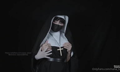 オンリーファン極品白虎網紅小姐NANA⭐心修女⭐4K原ڔ流出