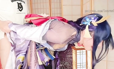 ✿勁爆硬核❤️二次元✿ 超淫三點全露出Cos雷電將軍▌浵卡▌掰穴鑒賞極品美鮑 口交龜頭責嫩穴榨精 滿所有性幻想 (3)