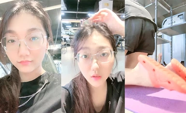 The more crazy, [Little Wildcat], G-tits schoolgirl, gym secretly exposed, back home, the stairwell is naked (2)