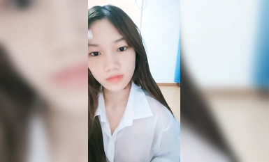 跟牛奶一樣的白漿見過嗎？【湖南甜甜】，新人，清純漂亮的19歲學生妹，真趕上了排卵期，這也太多了(2)