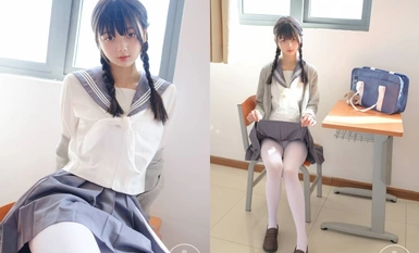 각광을 받아온 여신이 드디어 모습을 드러냈습니다! 웨이보 SSS 순수 내추럴 익스트림 힐링 퓨어 뷰티 【아카시 밤】 백만 위안 커스텀-더블 포니테일 JK