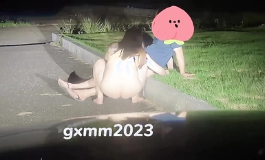 Fat Ass Contrast Bitch Ting [Gxmm] Latest Heavy Streaming Various Outdoor Exposure Wild Battle Cheating Kinky Inner Shots (5)