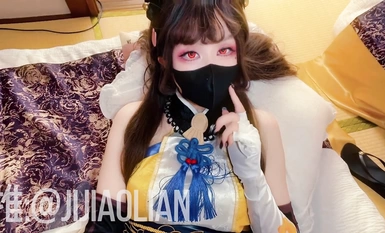 The god (Chicken Coach) Walnut Cosplay Tsuchimikado Walnut's yin and yang magic otherworldly summoning, crossing the seed, cream puffs filled on the spot!