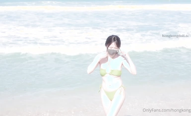 Hot net red doll sister 『HongKongDoll』2023-10-30 Country beach play chapter 2K original version