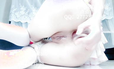 Dot Pink JK White Silk