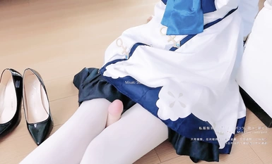 Misaki Suzuki (Misaki Suzuki) Hara God COS Collection - Hara God Barbara white silk single masturbation