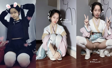 Cô gái trẻ mảnh khảnh [Pepper Boy] từ năm 2004 đã lộ mặt và tùy chỉnh nó với giá cao Nhiều đạo cụ dày COSER để thủ dâm Cô dâu ăn mặc và quan hệ tình dục với khuôn mặt của mình trong cùng một khung hình (3)