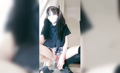 長腿過膝襪可愛雙馬尾妹子 蔡文文 (3)