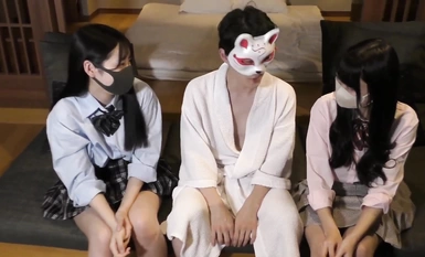 Double fly pure Jk beauty [FC2-PPV-3193265] keying and licking pussy wheel by wheel to fuck without condom output internal shooting small abalone