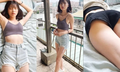 《嫩模私拍泄密》學院派系列！全是極品美乳長腿清純大學生美眉，換衣時被偸拍攝影師加錢對著大長腿擼射無水4K原版全套 合集（3）