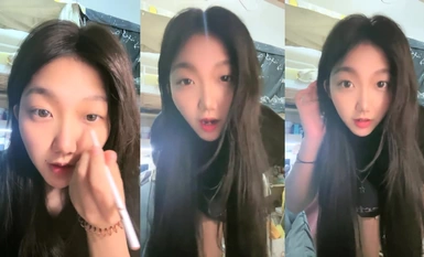 Recommended! Authentic G milk college students [class president adult] dormitory hotel stairway toilet masturbation, extreme contrast glasses bitch, play really crazy (9)