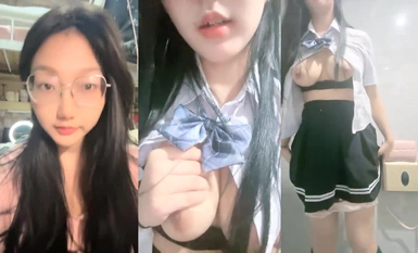 gợi ý! Sinh viên đại học G-cup đích thực [Monsieur] thủ dâm trong nhà vệ sinh trên cầu thang của ký túc xá khách sạn, con khốn đeo kính tương phản tốt nhất, thật là điên rồ (6)