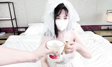 The white silk wedding dress pretty big tits wife [Sakurakong Taotao] I fuck sister-in-law so comfortable fuck me so comfortable ah ah can not shoot to me to shoot ah good shape by the condomless inside shoot, harassment talk ceaselessly