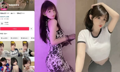 抖音140萬粉絲網紅主播『幼稚園源寶』真空穿洋裝閃現露出奶子！