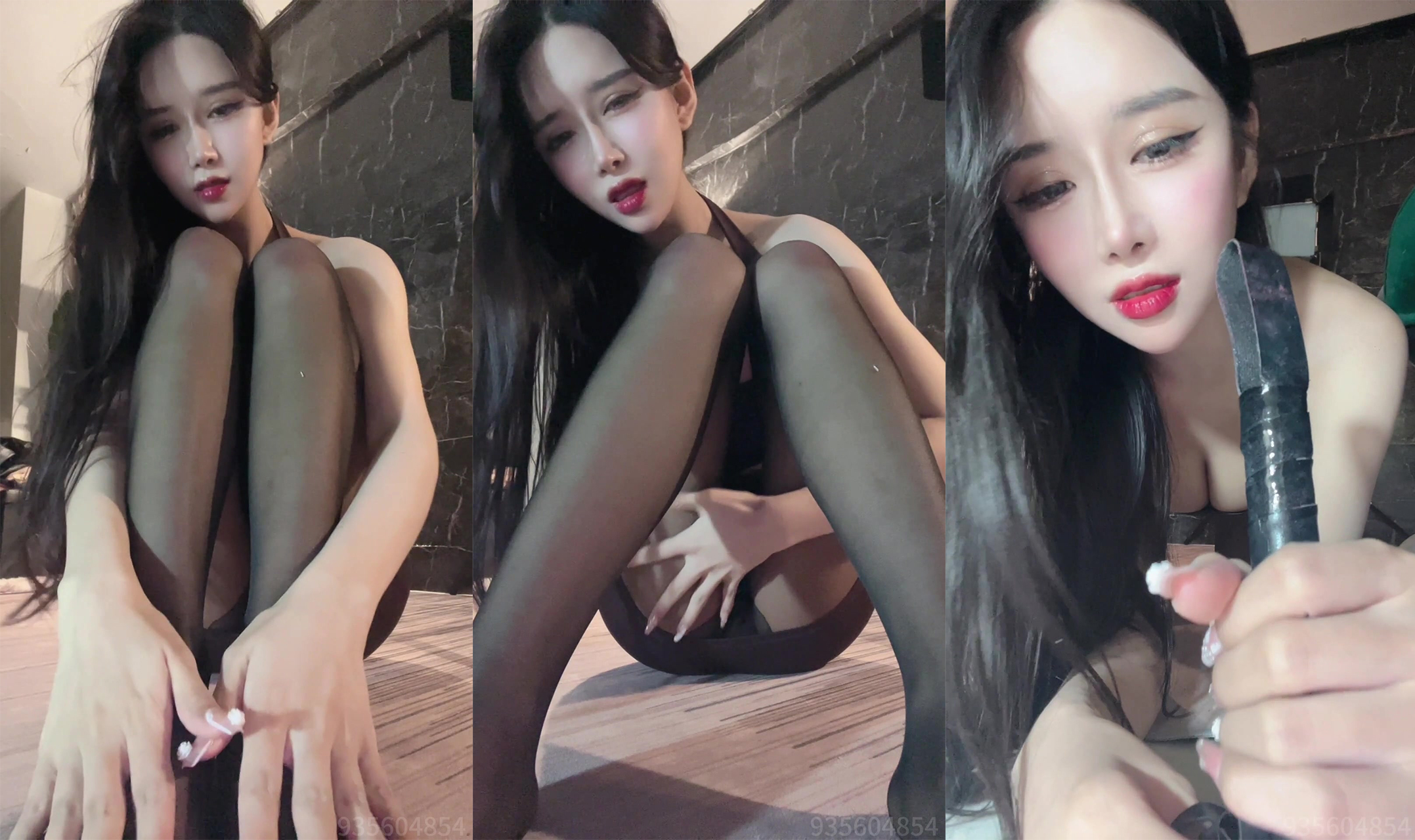 CC直播顏值天花板『小恩雅』定製黑絲皮鞭男友視角-AVJB