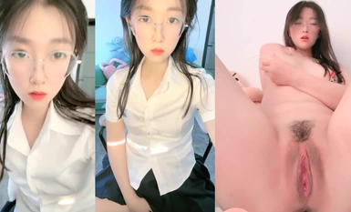 Nữ sinh đại học đeo kính@小香pell chương trình phúc lợi tiêu chuẩn tập thứ hai (7)