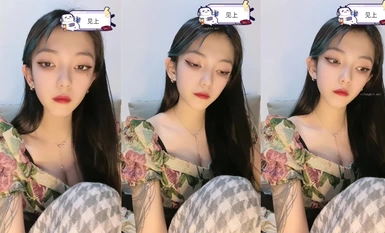 Station B Contrast Welfare Girl [Black Silk Little Mom Lack of Love Version] Live Broadcast Double View Private Photo Welfare (2)