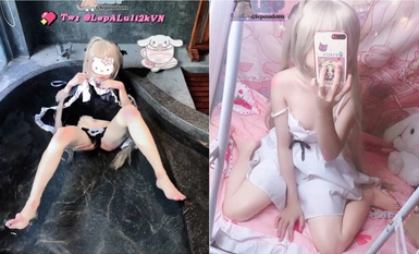 Cute Lolita with twin ponytails, kawaii pure lolita〖lepaudam〗Latest welfare, the pure little cutie is pressed by a fat nerd and the little humanoid bitch is fucked and called daddy 2