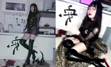 Queen Anne - specially changed into a Queen's outfit for 3 minutes.