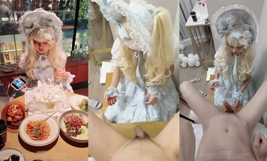 Lust contrast beautiful girl [soft rabbit Lt774523412] Lolita small lovely Bar Mitzvah, light flowers married Japanese cute Lolita legitimate Laurie White silk LO niang active on the position, the soft cute good behavior was fucked called dad!