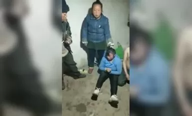 A pair of wild lovebirds were caught cheating on each other in a rural dirt house.