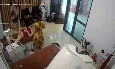 November latest outflow hacker [crack camera] 2021.9-October sneak peek ❤️ beauty salon full body hair removal razor shaving forced hair