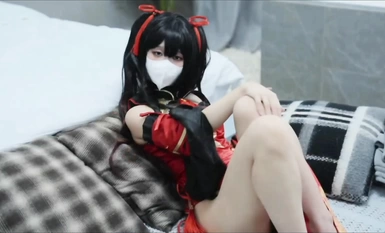 Delusion_Long-legged Sister COS Tokizaki Yasuzo_Hairless Hairless Pussy Stuffed with Flesh Stick and Insane Pumping