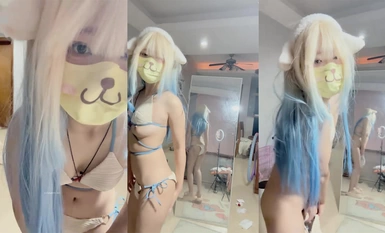 伝説の女の子 - 寮の乳首クリップ - ストリップ - プロップオナニーショー (4)