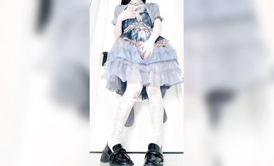 點點-洛麗塔白蕾絲雙洞輸出