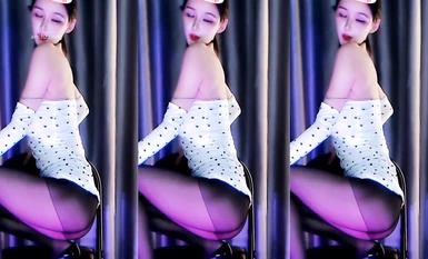 Top Class Bunnies Little An Yang Long Legs Black Silk Customized 2 Parts