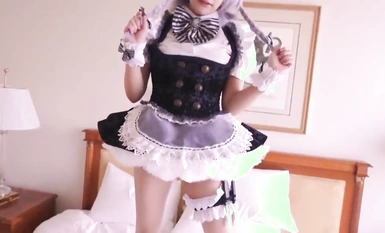 Beautiful Girls Eating Cock and Popping [362SCOH-138] Carefully selected beautiful girls cosplay like a pornographic manga Beautiful girls get short boyfriends to cum inside her.