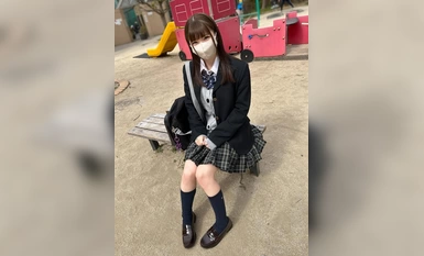 534POK-059 Face to face [Personal Photography] Very Rare _Setup with School Uniform Girl in Black Pantyhose_Sex with Seeds on Beautiful Legs Girl Met on SNS