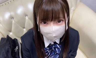 534POK-059 Face to face [Personal Photography] Very Rare _Setup with School Uniform Girl in Black Pantyhose_Sex with Seeds on Beautiful Legs Girl Met on SNS