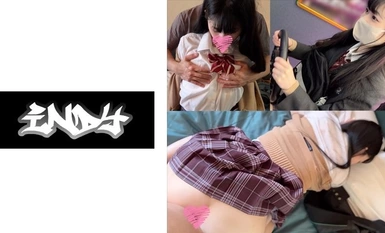 534POK-055 Face to face [Personal Photography] Very Rare _Setup with School Uniform Girl in Black Pantyhose_Sex with Seeds on Beautiful Legs Girl Met on SNS