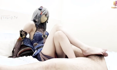 โลลิต้าสองมิติ [MN] ซีรีย์เซ็กซ์ Cos ที่ดีที่สุดสาวสวย 175 ซม. น้องสาวขายาว Star Iron Judge Jackdaw ควบคุมเท้าในทางที่ผิดโดยไม่ต้องใช้ถุงยางอนามัยเพลิดเพลินไปกับเท้าหยกอุทานหลุมน้ำผึ้ง