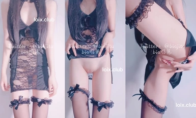 Soft Sweet Mochi Black Lace