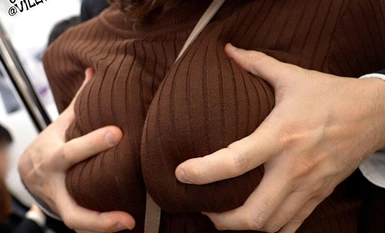 IRO-55 Big Tits Lascivious Train - Knit One-Piece Wife Targeted by Adhesive Stalker - Saki Aikawa