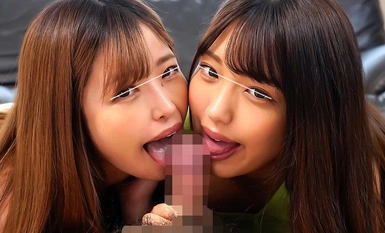 [Mosaic Destruction] HUNTC-066 Two Step-Sisters Compete for Me! Which one do you want to have sex with? I'm more naughty than you! They start lesbian sex right in front of me! I couldn't stand it any longer and...