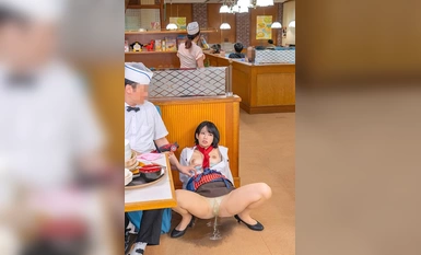 [Mosaic destruction] SVSHA-017 Shame! Beautiful girl complete lewdness hymenization big bang rotor voltage 85 times! A girl in a family restaurant who works part time with a bomb rotor that vibrates more powerfully than an electric horn and makes her incontinent outdoors mercilessly.