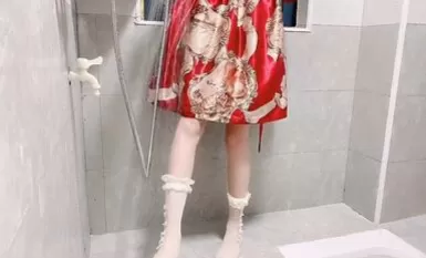 カスタマイズ・バニー・ファッジ・レッド・ロリータ・バスルーム